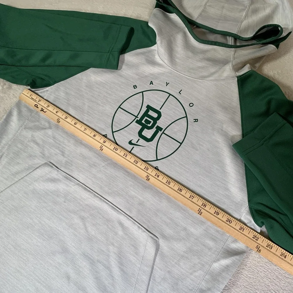 Baylor Bears Sweatshirt Hoodie Mens Medium Gray NCAA Basketball‎ Nike Dri-FIT